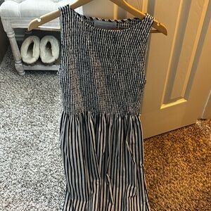 Hill House Home Cosima striped navy dress